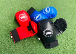 Elite WKF Style Karate Gloves - Red