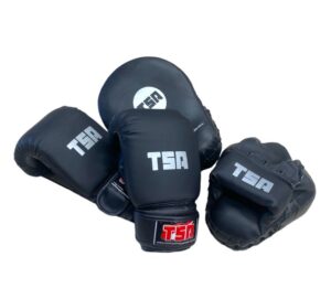 POWER 2.0 PRO BLACK GLOVES & MITT COMBO SET