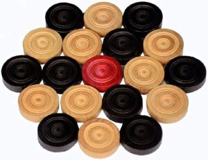 Elite Wooden Carrom Coins