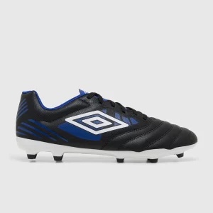 Umbro Tocco IV League FG Adult Football Boot - Black/White/Royal Blue - Image 2