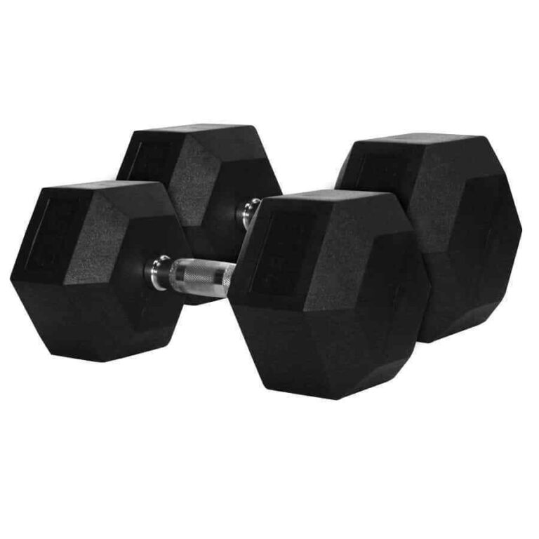 Nova 10kg Pair Rubber Hex Dumbbell