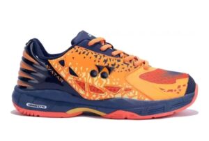 Yonex Avatar Unisex Badminton Shoes ( Neon Orange / Navy / Neon Yellow ) - Image 2