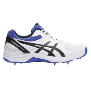 Asics GEL 100 Not Out Cricket Shoes - White / Blue - Image 2