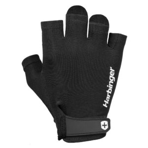 Harbinger Mens Power 2.0 Weight Lifting Gloves - Black