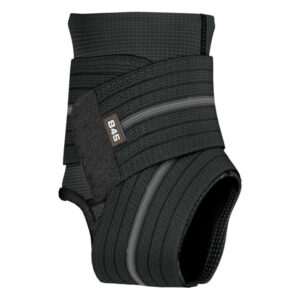 Shock Doctor Ankle Sleeve with Wrap Support - Black