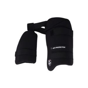 SG Ace Black Cricket Thigh Combo Guard