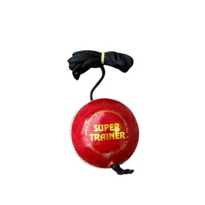 Super Trainer Leather Hanging Training Cricket Ball ( For Practice & Bat Knocking )