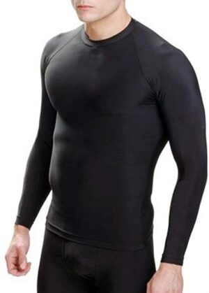 Club Long Sleeve Black Compresiion T Shirt