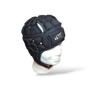 Total Sports Black Defender Pro Rugby Headgear