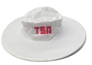 Pro Wide Brim With Mesh Cricket Sun Hat (White)
