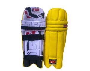 TSA Drive Junior Cricket Batting Pads - Yellow - Image 2