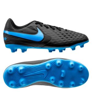 Nike Jr Tiempo Legend 8 Club FG/MG Soccer Boot - Black/Blue