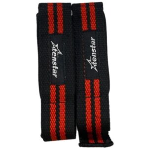 Tenstar Padded Cotton Lifting Straps with Cushioned Wrist (Pair)