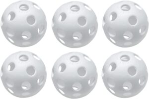 Easton Plastic Wiffle Training Balls - 9" White (6 pack)