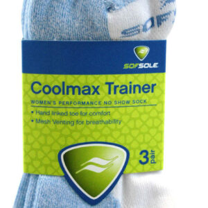 Sof Sole Women’s Coolmax Socks – Trainer (3 pack)