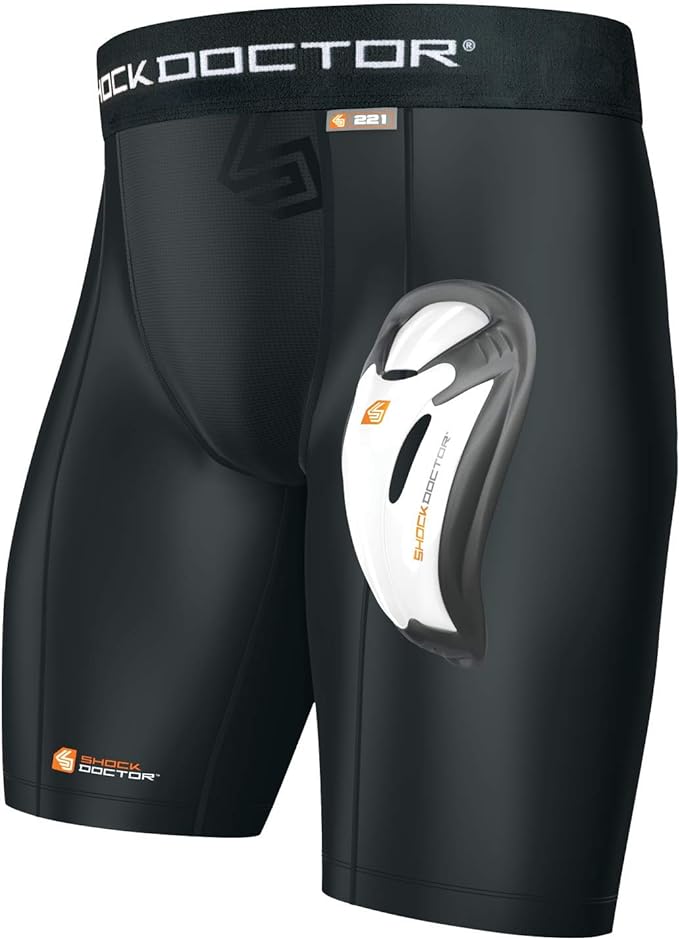 Shock Doctor Compression Short with Bio-Flex Protective Cup