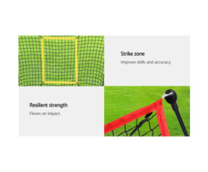 Everfit 7ft Baseball Net Pitching Kit with Stand Softball Training Aid Sports - Image 5