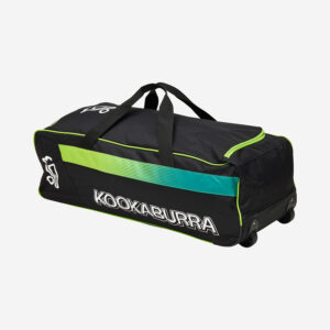 Kookaburra Pro 4.0 Wheelie Cricket KitBag - Black/Lime - Image 2
