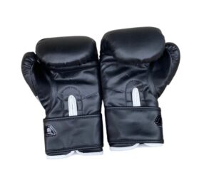 TSA Classic Pro Boxing Training Gloves - Black/Silver - Image 2