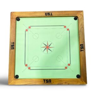 Dynamic Pro Green Tournament Grade Carrom Board With Coverd Back (36x36 Inch)