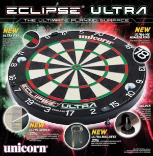 Unicorn Eclipse Ultra Bristle Dartboard - With Unilock - Image 3