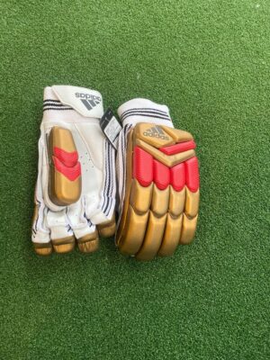 Adidas XT LE Limited Edition Colour Batting Gloves - Red/Gold - Image 3
