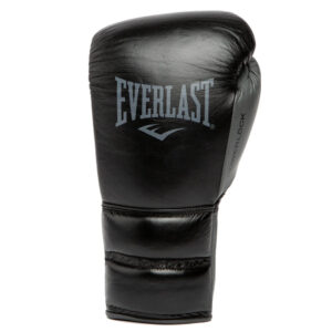 Everlast Pro Powerlock2 Black/Grey Fight Gloves - Image 3