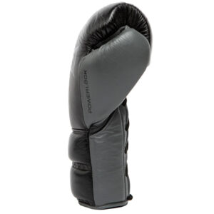 Everlast Pro Powerlock2 Black/Grey Fight Gloves - Image 4