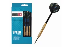 ONE80 Speed Darts Set - STEEL TIP - Brass (20g)