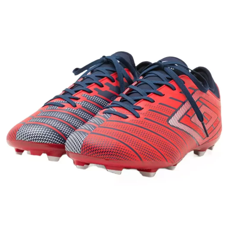 Umbro Velocita Elixir League FG Adult Football Boot - Red/White/Estate Blue