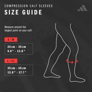Adidas Aeroready Compression Calf Sleeves – White - Image 3
