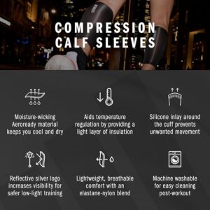 Adidas Aeroready Compression Calf Sleeves – White - Image 2