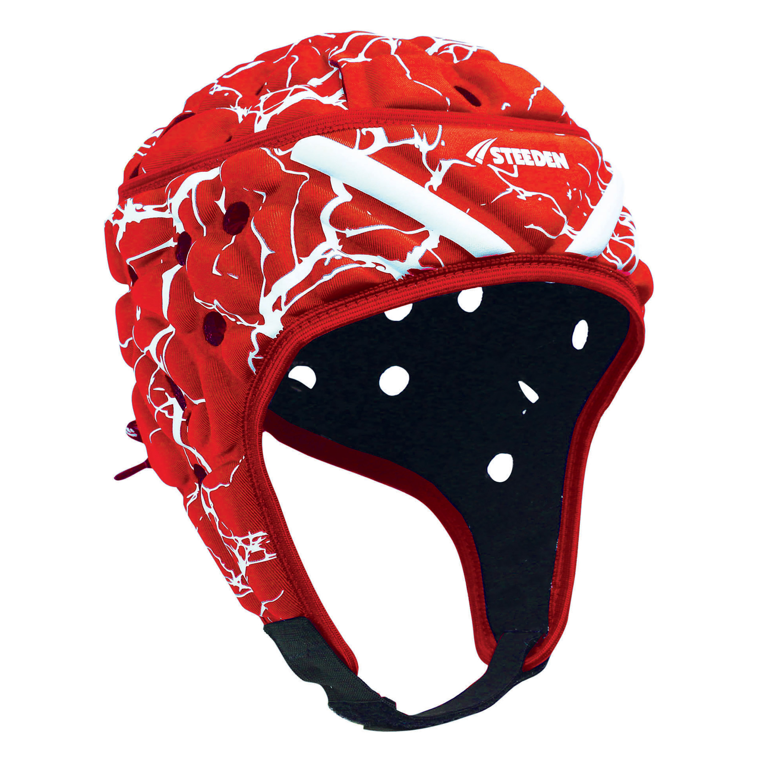 Steeden Players 12 Rugby Headgear Red/Wht