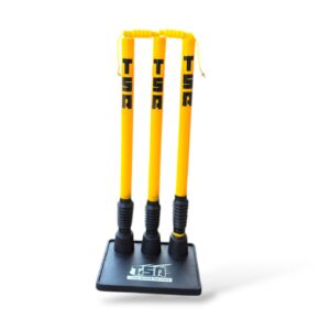 TSA Elite Plastic Spring Back Cricket Stumps With Rubber Base