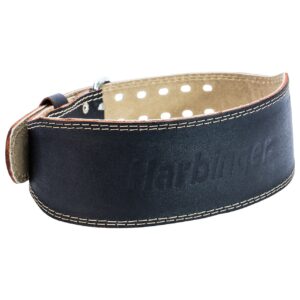 Harbinger Padded Leather Weightlifting Belt – 4 Inch
