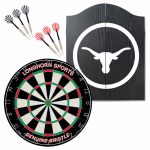 Longhorn Dartboard & Cabinet Set