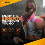 KT Tape Original Sports Tape - Black 20 Precut 10" Strips - Image 3
