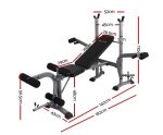 Everfit Weight Bench Adjustable Bench Press 8-In-1 Gym Equipment - Image 2