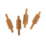 TSA Wooden Heavy Cricket Stump Bails Set