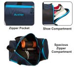 GM70 Premium Gym Duffel Bag with Shoe Pocket - Blue - Image 5