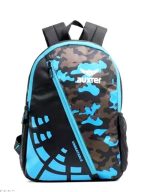 Elite Blue Camouflage Casual School Backpack - With Laptop Compartment