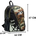 Elite Blue Camouflage Casual School Backpack - With Laptop Compartment - Image 2