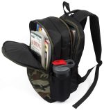 Elite Blue Camouflage Casual School Backpack - With Laptop Compartment - Image 4