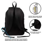 Elite Blue Camouflage Casual School Backpack - With Laptop Compartment - Image 5