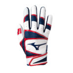 Mizuno B-303 Adult Batting Gloves - Navy/Red