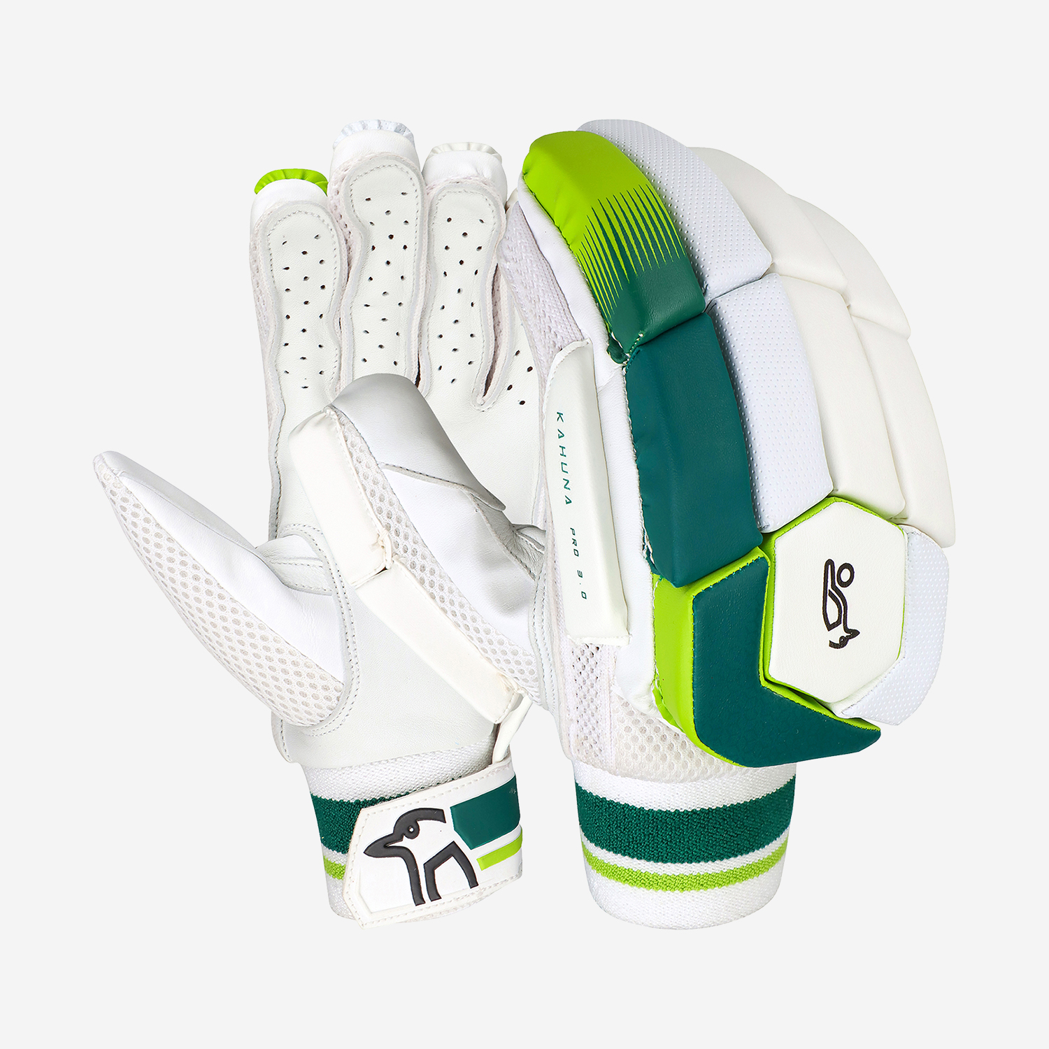 3A13133 Kookaburra Kahuna Pro 3.0 Cricket Batting Gloves - Youth LH - Image 1